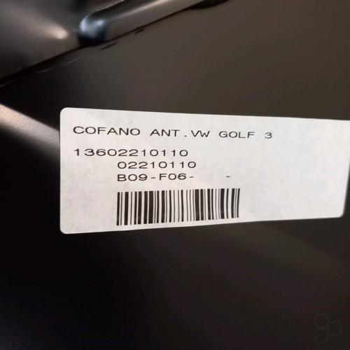 Motorhaube volkswagen golf - motorhaube, 1h